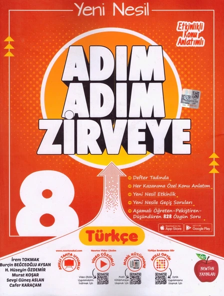 NEWTON 8.SINIF ADIM ADIM ZİRVEYE TÜRKÇE ürün görseli 1