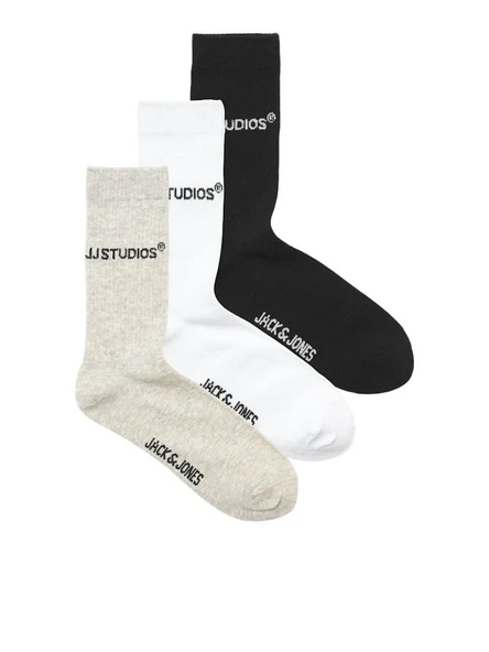 Jack Jones Soho Tennıs 3 Lü Paket Erkek Çorap 12280165 ürün görseli 1