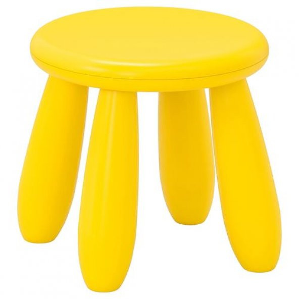 Çocuk Taburesi IKEA Oturak Masa Oyun Sandalyesi Polipropilen Plastik Sarı ikea ürün görseli 1