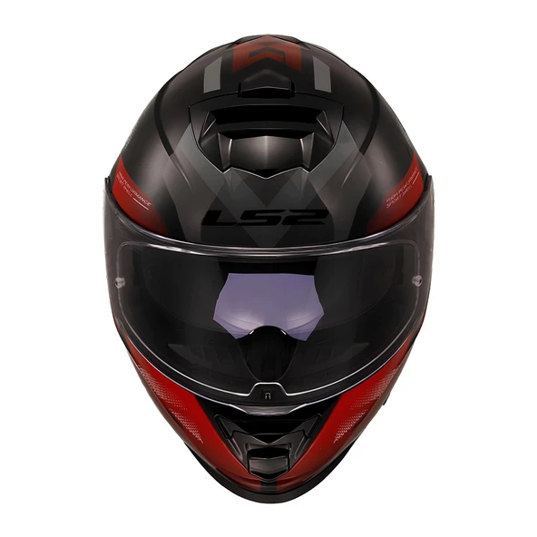 LS2 STORM 2 KRONOS KIRMIZI-GRİ KASK - Resim 3