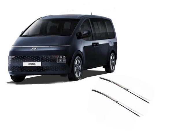Hyundai Staria 2022 ve Sonrası Cam Çıtası ABS Kromu OEM (Made in Korea) ürün görseli 1