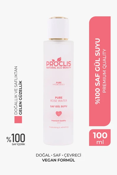 Gül Suyu Gözenek Sıkılaştırıcı Aydınlatıcı Ve Arındırıcı Tonik %100 Doğal Ve Saf 100 ml ürün görseli 1