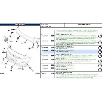 KOR NOKTA SENSORU PEUGEOT P2008 P24E P208 P21E P3008 P64 P508 R8 EXPERT IV PSA 1633559680 ürün görseli 1