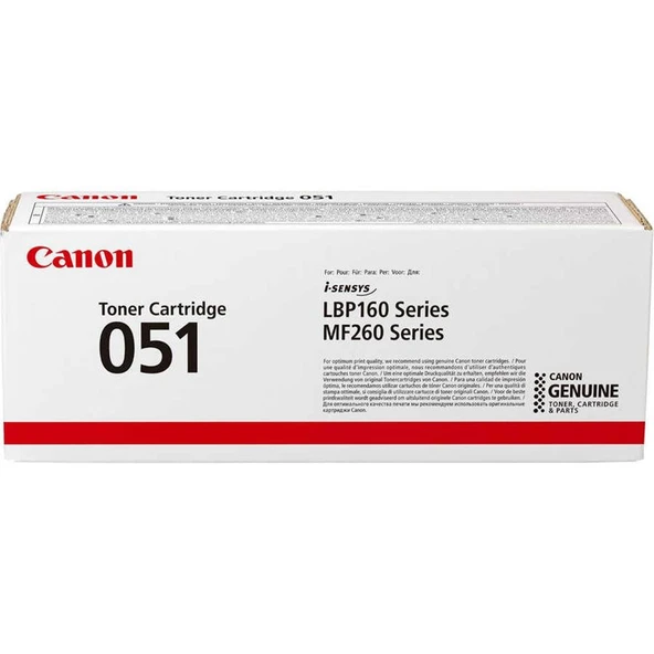 Canon CRG-051 Black Siyah Lazer Toner ürün görseli 1