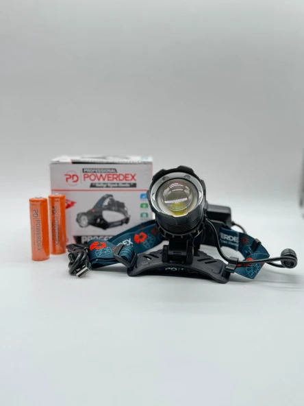 Powerdex  PD-1072  Şarlı Edilebilir Pilli Kafa Lambası 15W ürün görseli 1