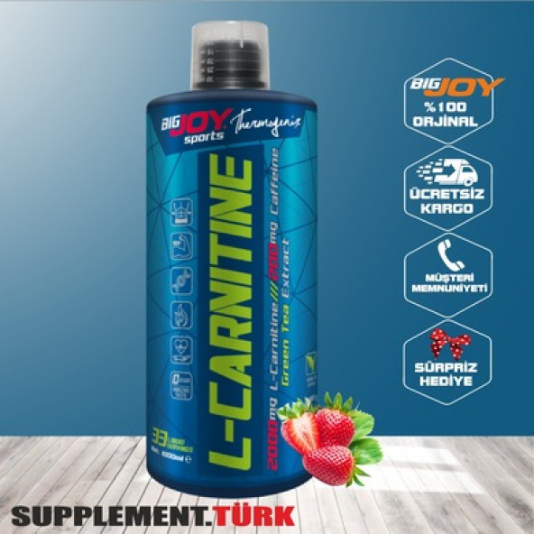 PTTAVM: BigJoy Sports L-Carnitine 2000 MG 1000 ml L Karnitin Çilek Aromalı
