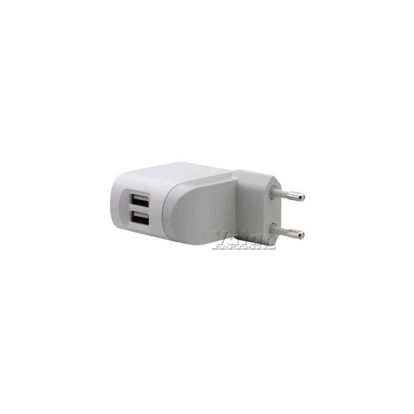 Belkin USB/çift 230V şarj cihazı, 5V/2x1A, beyaz (F8Z572cw) ürün görseli 1