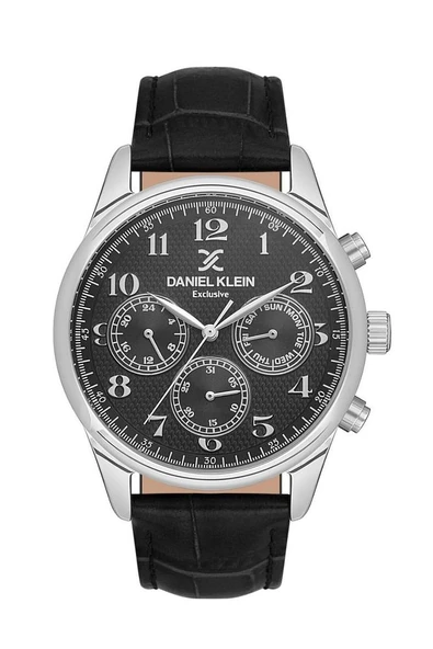 Daniel Klein DK.1.13550.1 Daniel Klein Deri Kordon 30 Mt Suya Dayanıklı İç Fonksiyonları Aktif Erkek Kol Saati ürün görseli 1