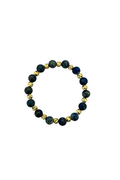MK TASARIM GERÇEK LAPİS LAZULİ TAŞI BİLEKLİK MK.031.003 ürün görseli 1