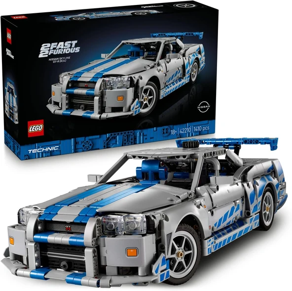 LEGO 42210 Technic Daha Hızlı Daha Öfkeli Nissan Skyline GT-R (R34) Araba ürün görseli 1
