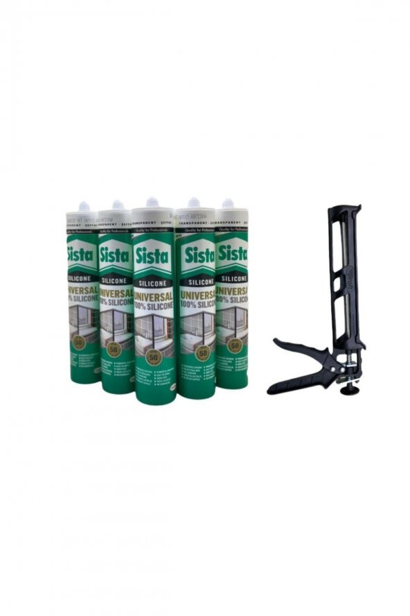 Sista Şeffaf Silikon 280 ml X 5li Set Plastik Silikon Tabancası ürün görseli 1