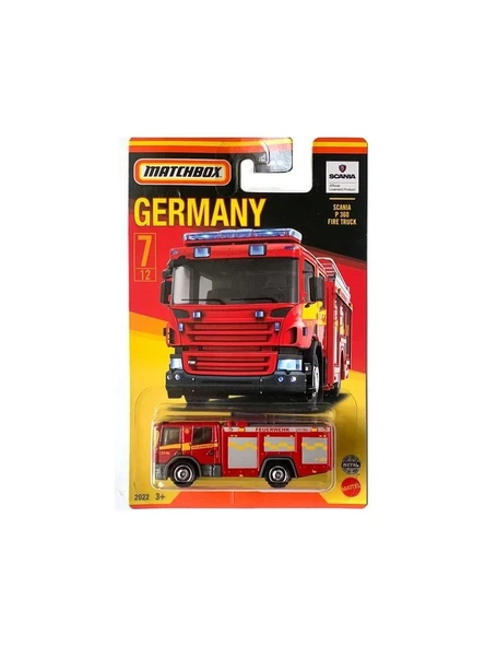 Matchbox Best Of Germany Scanıa P 360 Fıre Truck GWL49 HFH50 ürün görseli 1