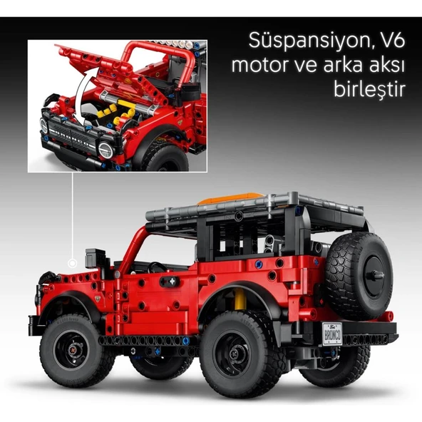 LEGO Technic 42213 Ford Bronco SUV (943 Parça) - Resim 6