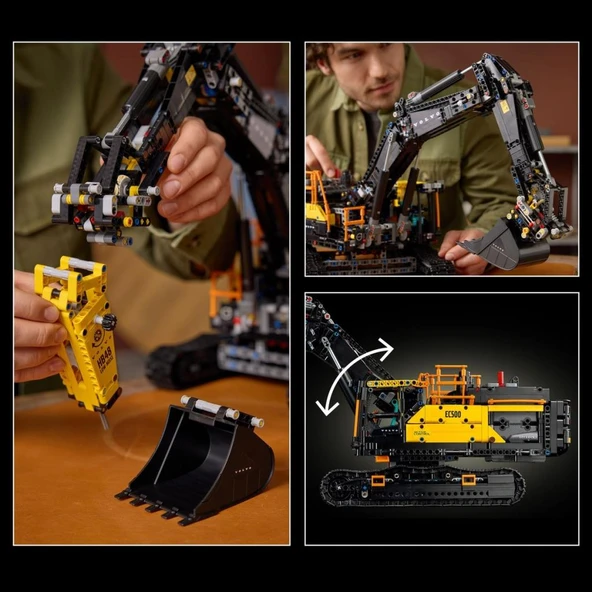LEGO 42215  Technic Volvo EC500 Hybrid Ekskavatör - Resim 8