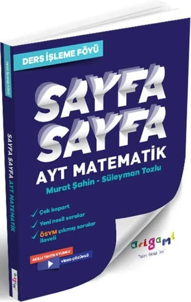 AYT Matematik Sayfa Sayfa Ders İşleme Föyü Tammat Yayıncılık ürün görseli 1