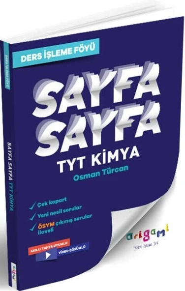 TYT Kimya Sayfa Sayfa Ders İşleme Föyü Tammat Yayıncılık ürün görseli 1
