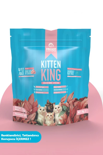 Pawgo Kitten King 2 Kg | Hypoallergenic | Tavuk Etli | Yavru Kedi Maması ürün görseli 1