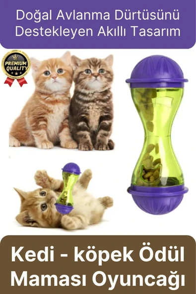 Premium Seri Saklama Hazneli İçgüdüsel Avlanma Kum Saati İnteraktif Kedi köpek Ödül Maması Oyuncağı ürün görseli 1