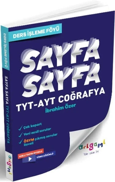 TYT AYT Coğrafya Sayfa Sayfa Ders İşleme Föyü Tammat Yayıncılık ürün görseli 1