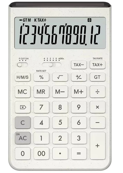 Casio JT-200T-WE 12 Hane Beyaz Masa Üstü Hesap Makinesi ürün görseli 1