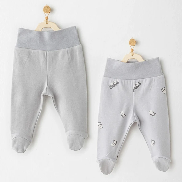 Andywawa Ac26034 Keep Smiling 2'li Pantolon Grey ürün görseli 1