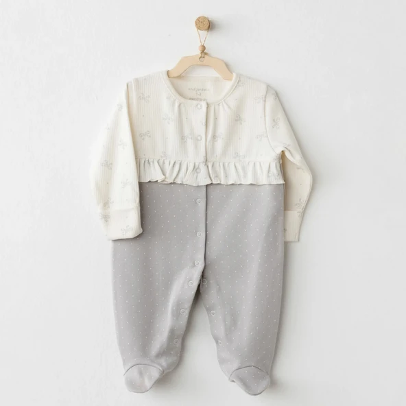 Andywawa Ac26255 Baby Bow Bliss Tulum Ecru Grey ürün görseli 1