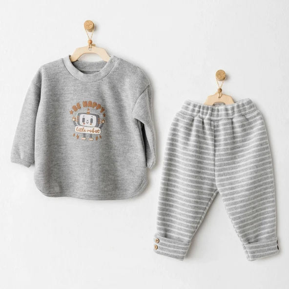 Andywawa Ac26212 Casual 2'li Takım Grey ürün görseli 1