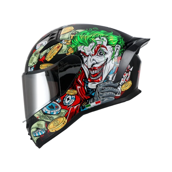 SWAY 869 UGLY KASK GREY GREEN GRİ - YEŞİL ürün görseli 1