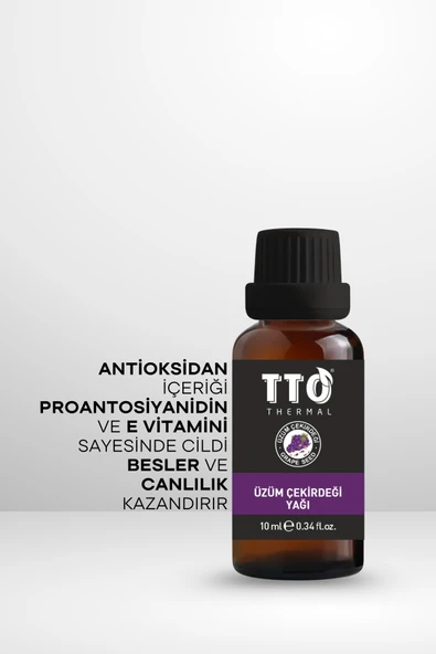 TTO Thermal Üzüm Çekirdeği yağı 10 ml - Resim 3