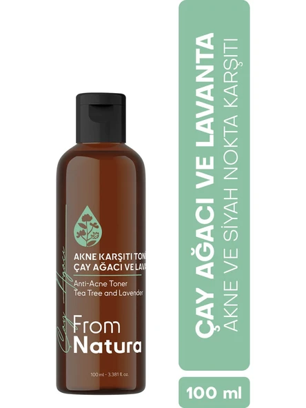 From Natura Çay Ağacı ve Lavanta Akne ve Siyah Nokta Karşıtı Tonik 100 ml ürün görseli 1