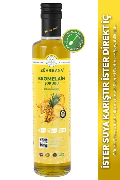 Zühre Ana Bromelain Ananas İçeren Detox Şurubu ürün görseli 1