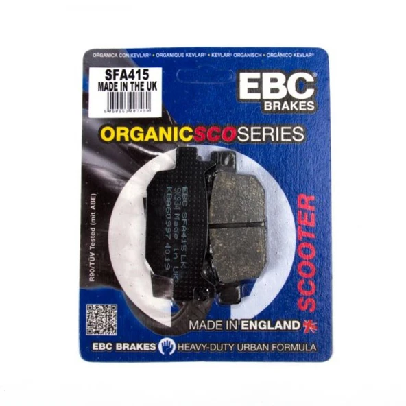 Ebc Sfa415 2022-2025 Honda ADV 350 Uyumlu Arka Fren Balatası Organik Balata ürün görseli 1