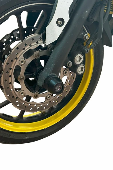 PTTAVM: NK MOTORS Yamaha MT-07 2014-2024 Uyumlu Ön Arka Aks Koruma