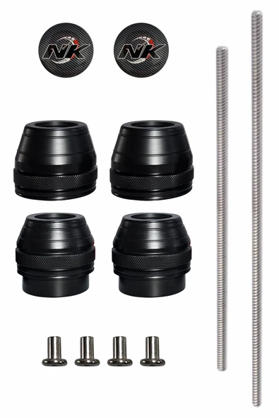 PTTAVM: NK MOTORS Yamaha MT-07 2014-2024 Uyumlu Ön Arka Aks Koruma