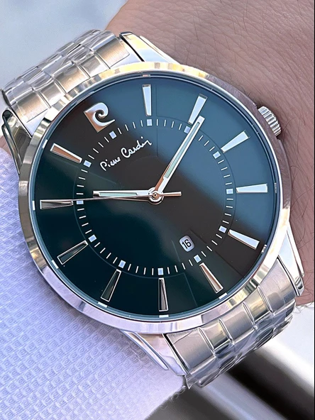 Pierre Cardin Çelik Kordon Takvimli Özel Kadran 3 Atm Suya Dayanıklı Erkek Kol Saati EPC.800211.XF5 ürün görseli 1