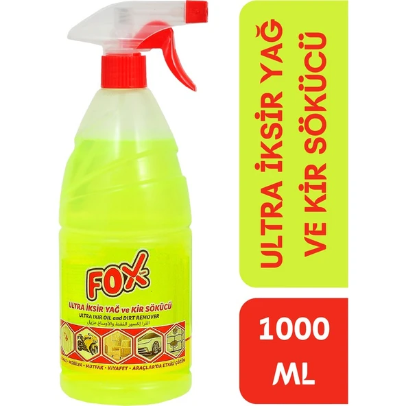 Foxtem Ultra Iksir Yağ ve Kir Sökücü 1000 ml Sprey ürün görseli 1