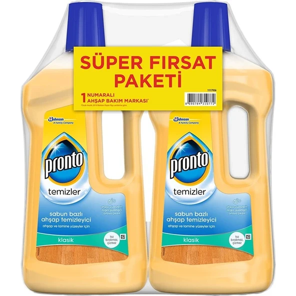 Pronto Ahşap Yüzey Temizleyici Klasik 2'li Paket 2X750ML ürün görseli 1