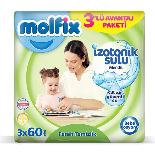Molfix Islak Havlu Bebe Losyonlu 3X60 Adet ürün görseli 1