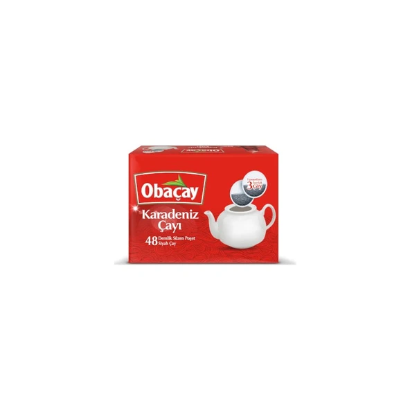 Obaçay Karadeniz Çayı Demlik Poşet 3,2 Gr(48'li) ürün görseli 1