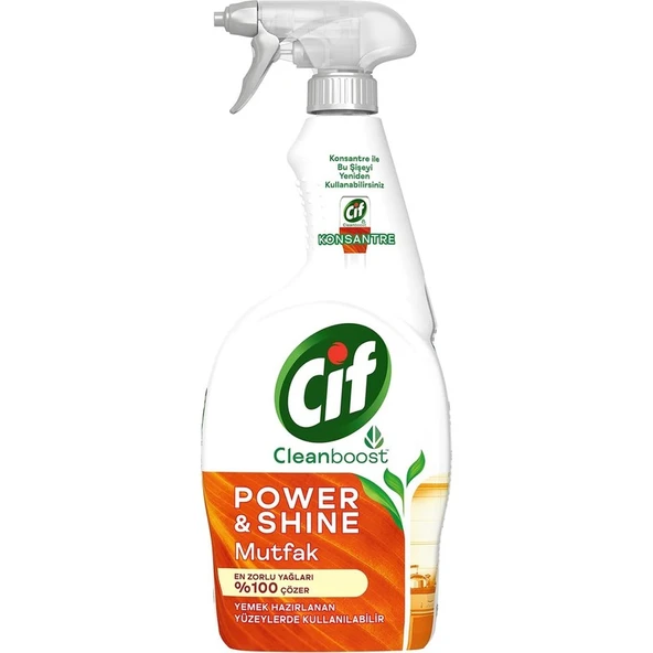 Cif Power Shine Temizleyici Mutfak Yağ Çözücü 750 ml ürün görseli 1