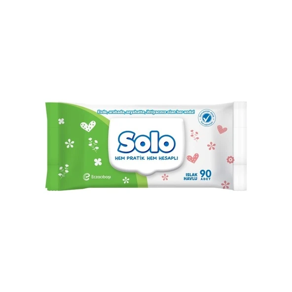 Solo Islak Havlu 90 Lı 12 Paket 1080 Yaprak ürün görseli 1