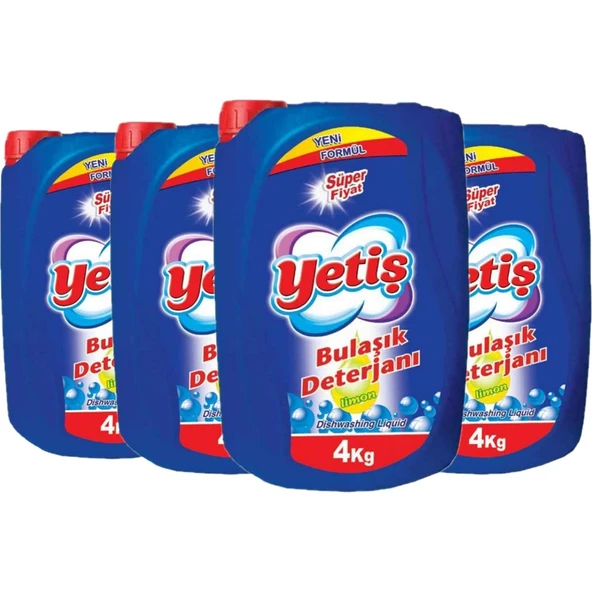 Yetiş Sıvı Bulaşık Detarjanı 4 kg x 4 ürün görseli 1