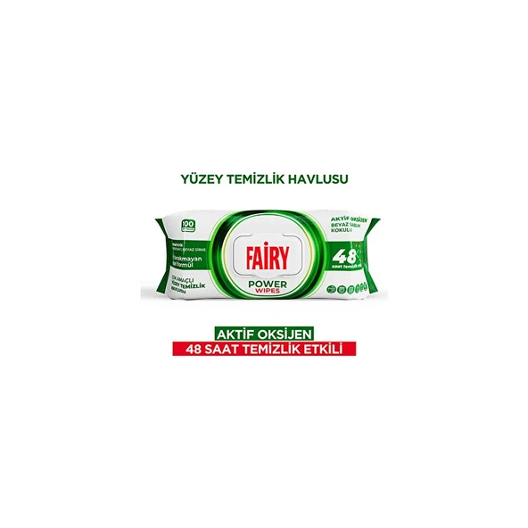 Fairy Yüzey Temizlik Havlusu Beyaz Sabun 100'LÜ ürün görseli 1