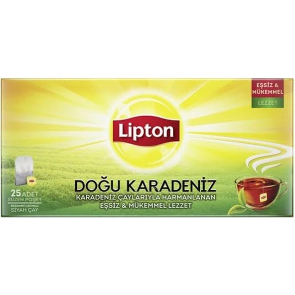 Lipton Doğu Karadeniz Bardak Poşet Çay 25'li ürün görseli 1