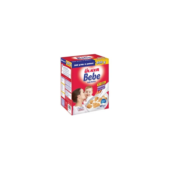 Ülker Bebe Sütlü Bisküvi 800 G * 5 Adet ürün görseli 1