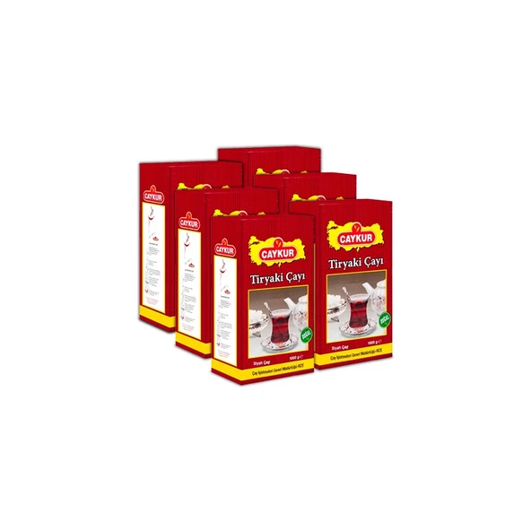 Çaykur Tiryaki Çay 1000GR x 6 Adet ürün görseli 1