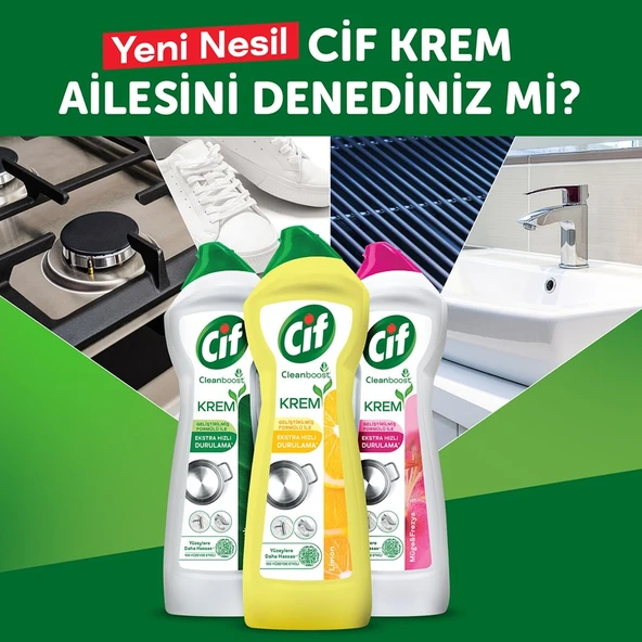 Cif Krem Temizleyici 750 ml Limon - Resim 7