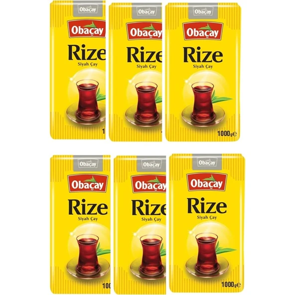 Obaçay Rize Siyah Çay 1 kg x 6 Adet ürün görseli 1