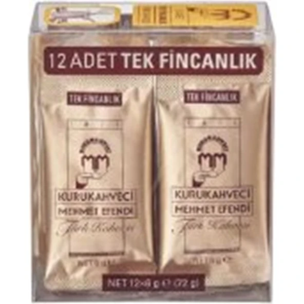 Kurukahveci Mehmet Efendi Türk Kahvesi 6 G x 12 Adet ürün görseli 1