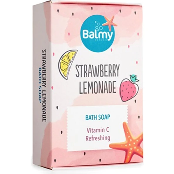Balmy Naturel Balmy Çilek Limon Esanslı Katı Sabun 110 gr ürün görseli 1